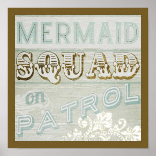 Mermaid Squad op Patrol Poster