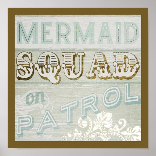 Mermaid Squad op Patrol Poster (Voorkant)
