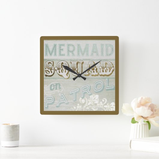 Mermaid Squad op Patrol Vierkante Klok (Huis)