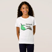 Mermaid Squad Oranje en Green T-shirt (Voorkant volledig)