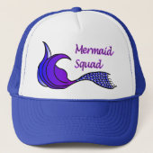 Mermaid Squad Paarse Tail Trucker Pet (Voorkant)