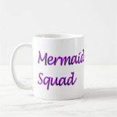 Mermaid Squad Paarse Words Koffiemok (Links)