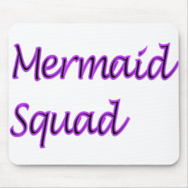 Mermaid Squad Paarse Words Muismat