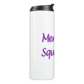 Mermaid Squad Paarse Words Thermosbeker (Gedraaid links)