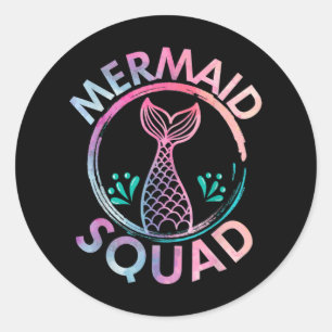 Mermaid Squad Ronde Sticker