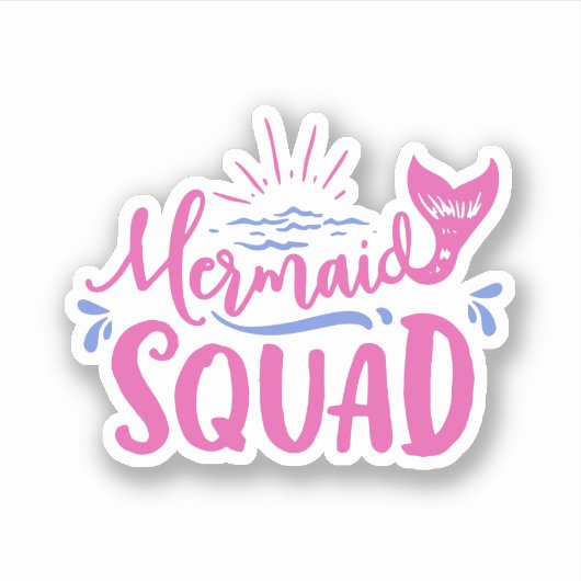 Mermaid Squad Sticker (Voorkant)