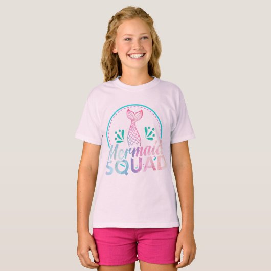 Mermaid Squad T-shirt (Voorkant volledig)