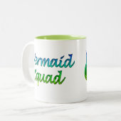 Mermaid Squad Tweekleurige Koffiemok (Voorkant links)