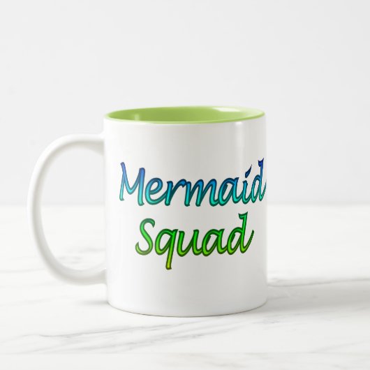 Mermaid Squad Tweekleurige Koffiemok (Links)