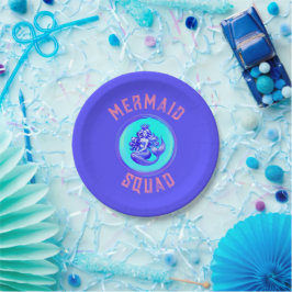 Mermaid Squad Verjaardagsfeest Thema Papieren Bordje