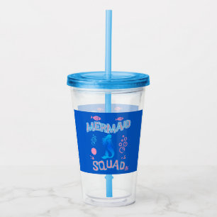 Mermaid Squad Verjaardagsfeestje  Acryl Drinkbeker
