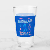 Mermaid Squad Verjaardagsfeestje  Glas (Voorkant)