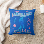 Mermaid Squad Verjaardagsfeestje  Kussen (Deken)