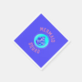 Mermaid Squad Verjaardagsfeestje Thema Servet (Hoek)