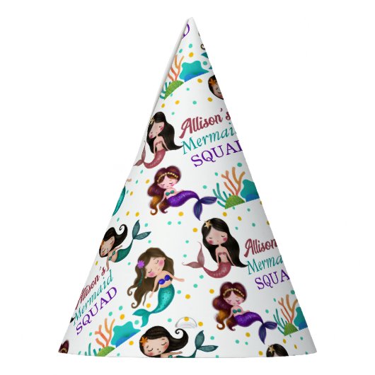 Mermaid Squad  Zeemeerminnen onder het Zee Feesthoedjes (Links)