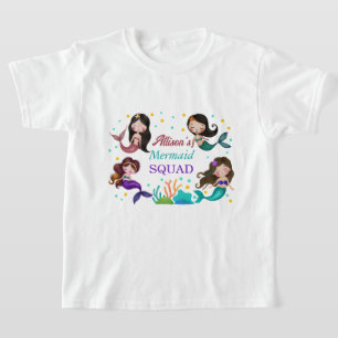 Mermaid Squad Zeemeerminnen onder het Zee T-shirt
