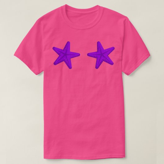 Mermaid Starfish Bra T-shirt (Design voorkant)
