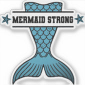 Mermaid Sterke sticker (Voorkant)