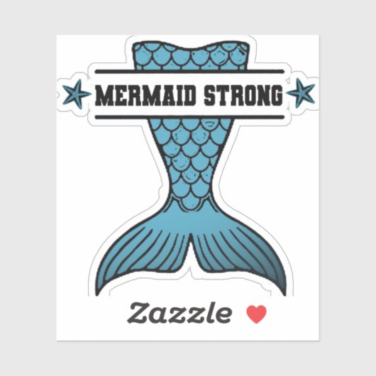 Mermaid Sterke sticker (Vel)
