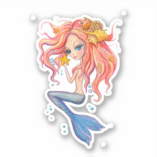 Mermaid Sticker (Voorkant)