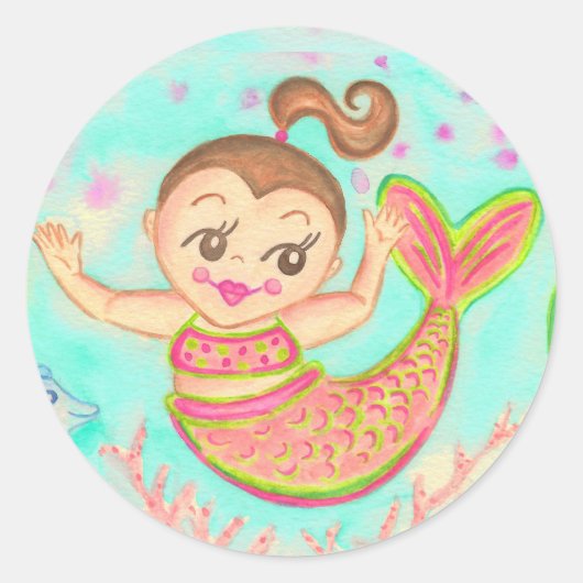 Mermaid Sticker (Voorkant)