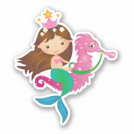 Mermaid Sticker (Voorkant)