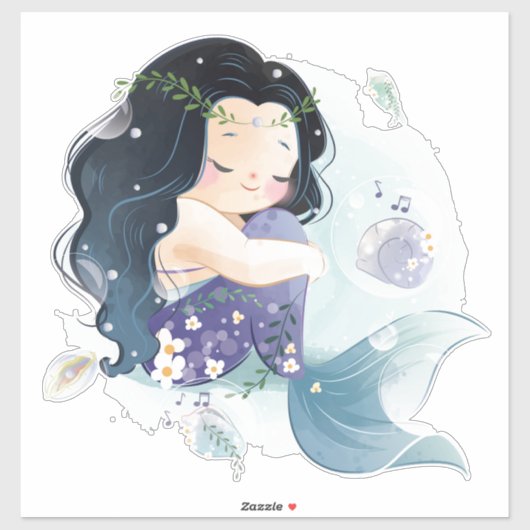 Mermaid sticker (Vel)