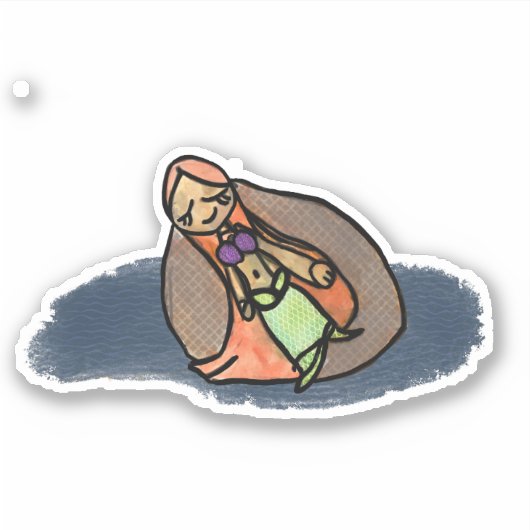 Mermaid Sticker (Voorkant)