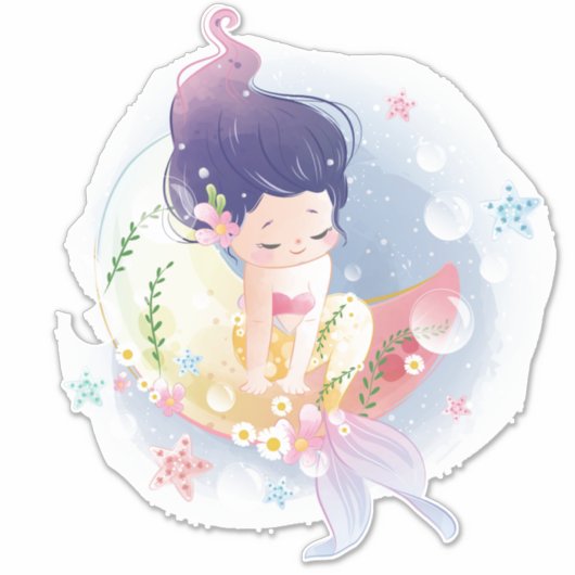 Mermaid Sticker (Voorkant)