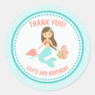 MERMAID-sticker Ronde Sticker