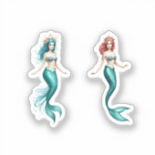 mermaid stiker sticker (Voorkant)