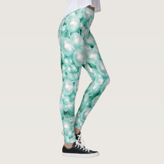 Mermaid string parels digi-print leggings
