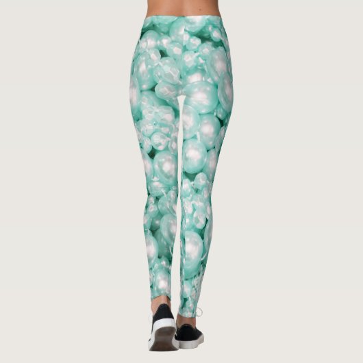 Mermaid string parels digi-print leggings (Achterkant)