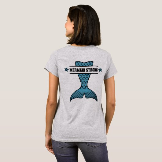 Mermaid Strong 2 T-shirt (Achterkant volledig)