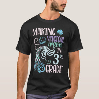 Mermaid Student naar school die magische golven ma T-shirt
