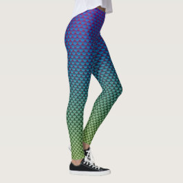 Mermaid Style ~ Blue & Green Leggings