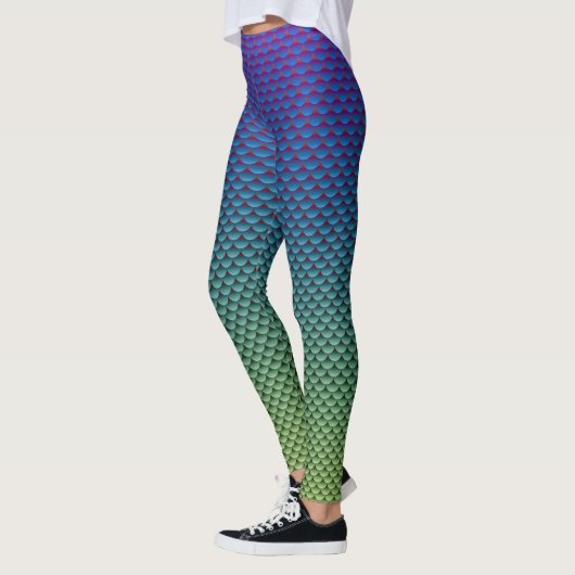Mermaid Style ~ Blue & Green Leggings (Links)