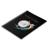 Mermaid Summer Black Monogram Modern Chic Notitieboek (Linkerzijde)