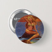 Mermaid Sunset Button (Voorkant /achterkant)