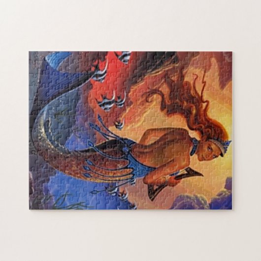 Mermaid Sunset Legpuzzel (Horizontaal)