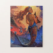 Mermaid Sunset Legpuzzel (Verticaal)