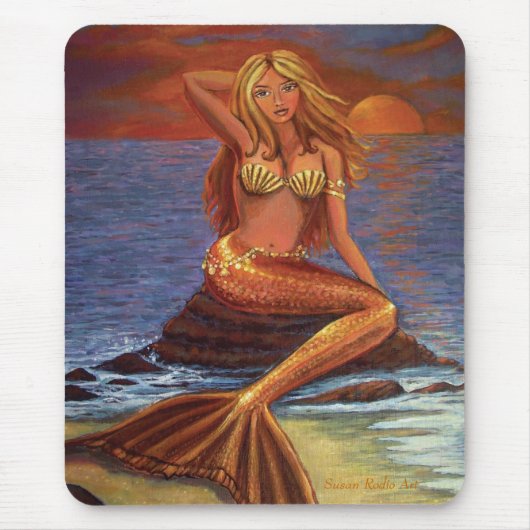 Mermaid Sunset - Muismat (Voorkant)