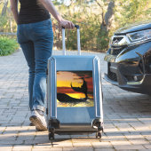 Mermaid sunset schilderij #2 sticker (Koffer Insitu)