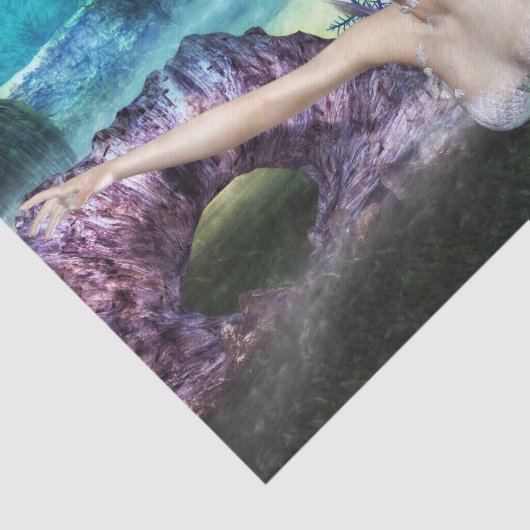 Mermaid Swimming Tissuepapier (Detail)