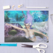 Mermaid Swimming Tissuepapier (Craft)