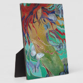 Mermaid Swimming with Butterflies Fantasy Art Fotoplaat (Zijkant)