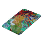 Mermaid Swimming with Butterflies Fantasy Art Magneet (Linkerzijde)