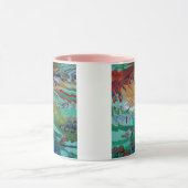 Mermaid Swimming with Butterflies Fantasy Art Mok (Midden)