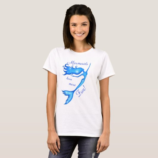 Mermaid T-shirt Aanpassen (Voorkant volledig)