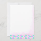 Mermaid Tail 2e verjaardag Kaart (Achterkant)